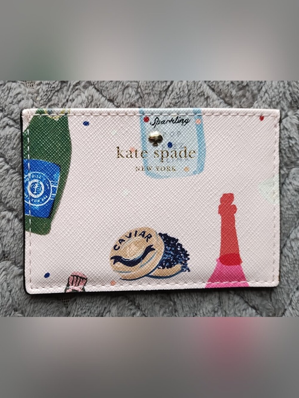 Kate Spade Pink Champagne Cardholder